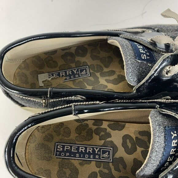 Sperry Top Sider Boat Shoes Slip On Gray Summer Preppy Spring Outdoor Size 5.5 M - Picture 7 of 11